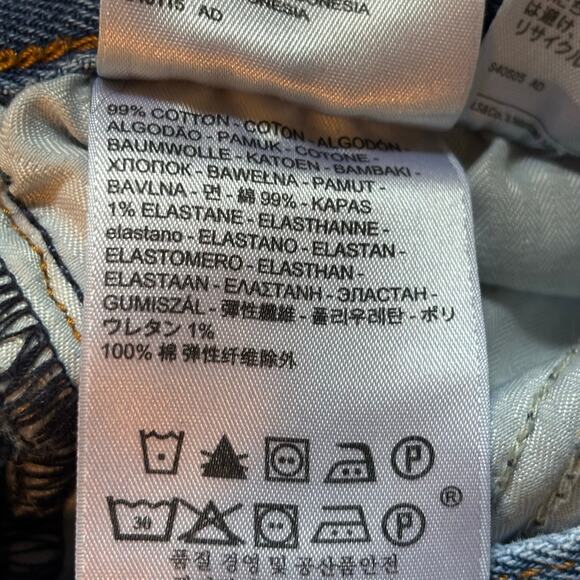 Levi's White Cone Denim Slim Medium Wash Jeans - size 24 - Picture 4 of 6